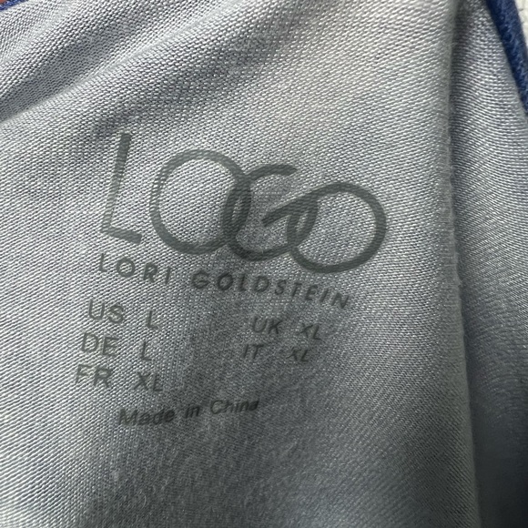 LOGO by Lori Goldstein Blue and Purple Tunic - Picture 5 of 10